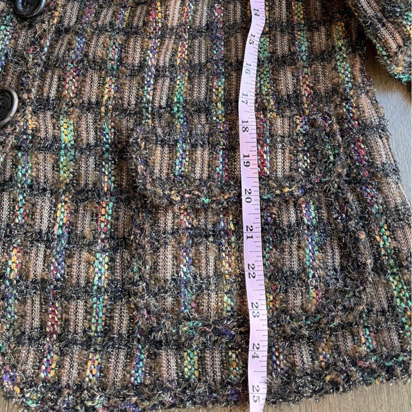 Vintage Rena Lange Women’s Tweed Multicolor Jacket – EU 46 / US 16 - Picture 9 of 9